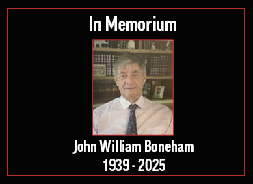 In Memorium - John William Boneham 